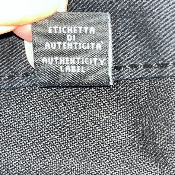 VERSACE JEANS COUTURE VINTAGE BLACK STUDDED JEANS  MADE IN ITALY  - W30 L34 TALL - Picture 16 of 16